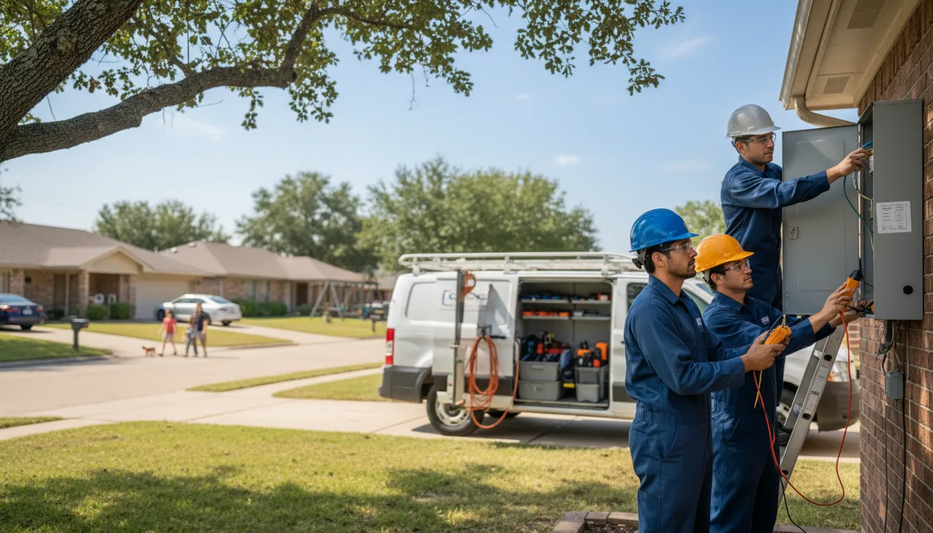 Certified electrician providing emergency electrical services in Ovett, MS